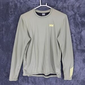 Helly‎ Hansen Long Sleeve Performance Shirt Olive Green Mens S P UPF 50+
